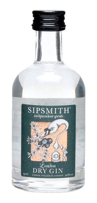 Ginebra Sipsmith London Dry Gin Miniatura 5CL.