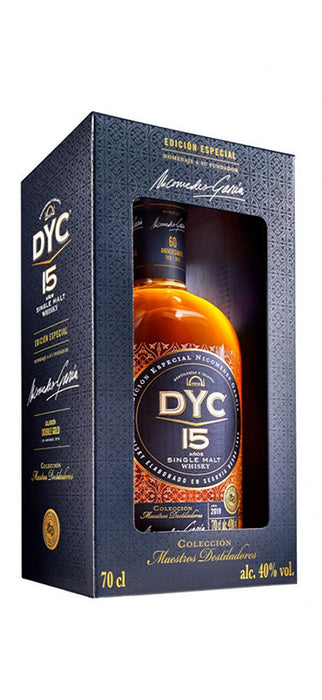 Whisky DYC 15 Años Edición 60 Aniversario Nicomedes Garcia