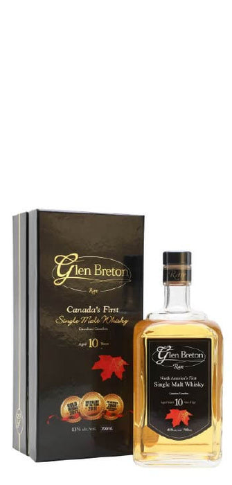 Whisky Glen Breton Rare 10 Años +Estuche de 70cl